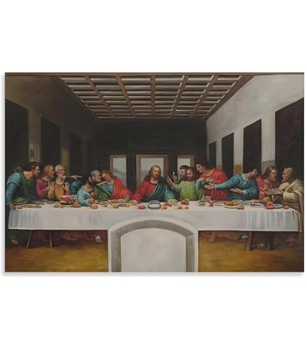 Amazon.com: Leonardo Da Vinci Last Supper Jesus Poster 12 Apostles